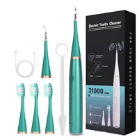 smart sonic dental scaler electric toothbrushes usb rechargable adults toothbrush dental calculus remover tips tooth brush heads