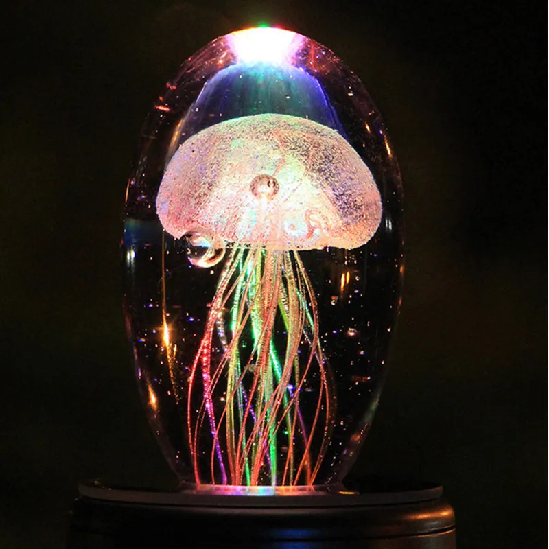 3d-лампа в виде Медузы для детей Детский ночсветильник светодиодная разноцветная
