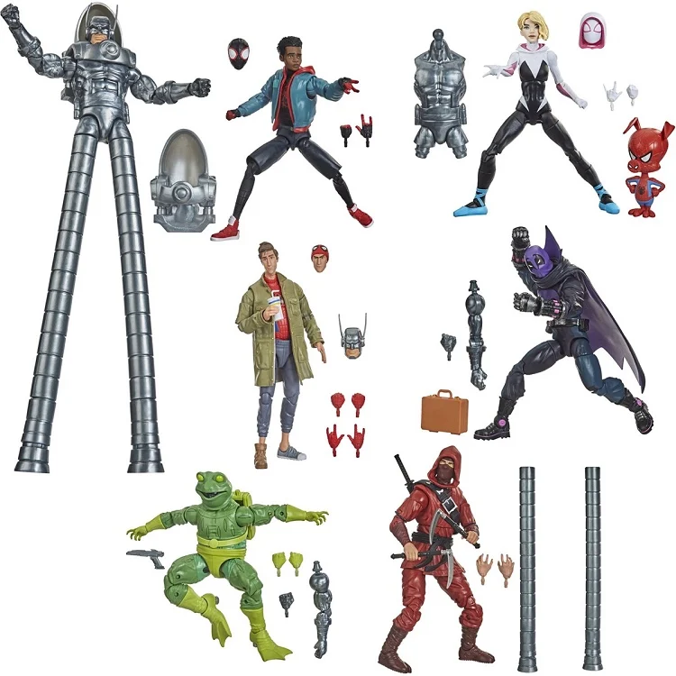 

Spot genuine Marvel Legends Spider-Man parallel universe set Gwen Miles Peter Parker 6 inch