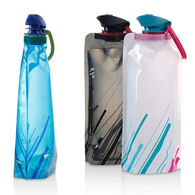 

1PC Portable Ultralight Foldable Water Bag Soft Flask Bottle Outdoor Sport Hiking Camping Water Bag Folding Water Bucket Bags