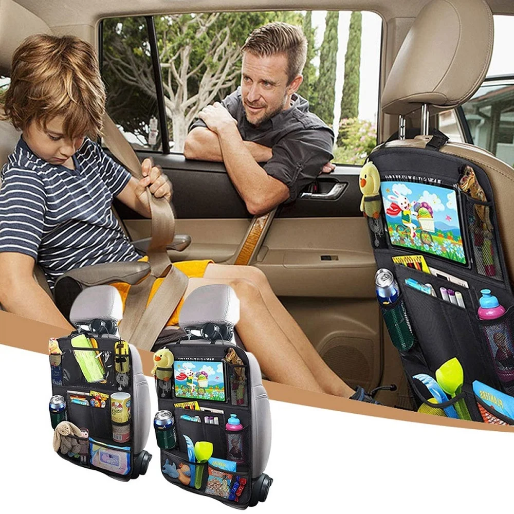 

Car Seat Back Organizer Multi-Pocket Storage Bag Tablet Holder Automobiles Interior Accessory Suitable for Travelling Put Items