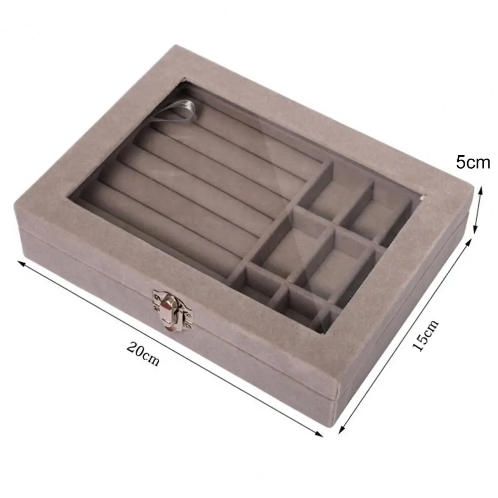 

Jewelry Case Transparent Visible Jewelry Box Bracelet Ear Studs Necklace Jewelry Box