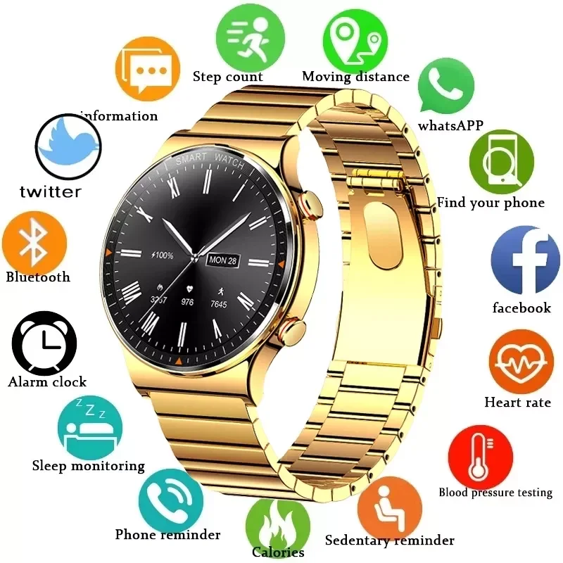 

LIGE 2022 Smart Watch 454*454 HD 1.39" smart watches Men Bluetooth Call IP68 Waterproof Heart rate Blood pressure Smartwatc