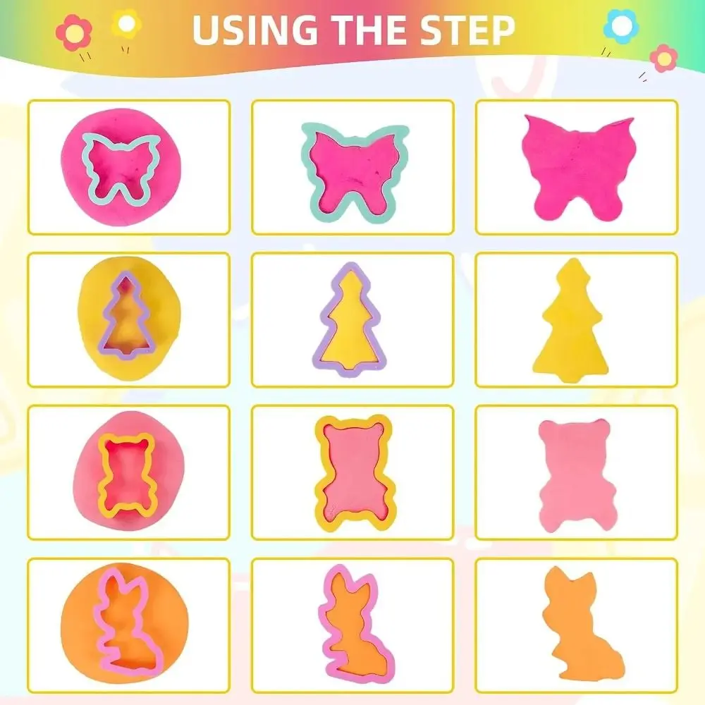 Мини-креативная 3D форма для пластилина безопасная обучающая глина моделирования