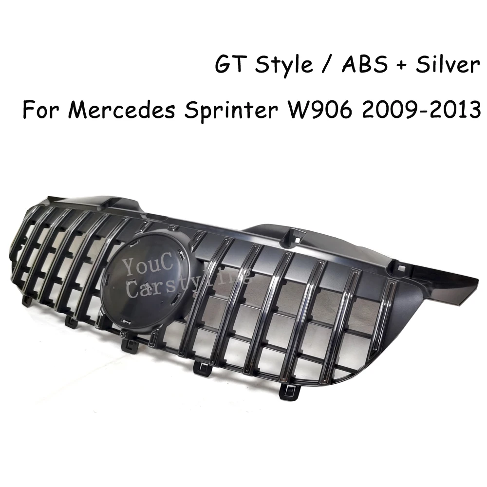 W906 GT стиль передний бампер Гриль для Mercedes Benz 2500 3500 2009-2013 фургон facelift Racing решетка