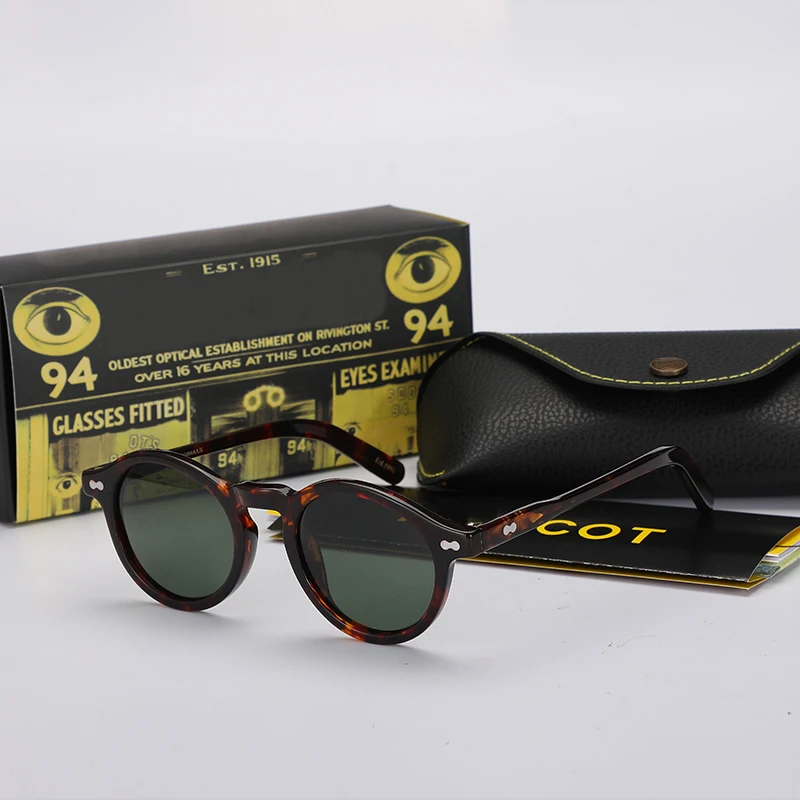 Солнцезащитные очки Lemtosh мужские/женские круглые роскошные брендовые винтажные