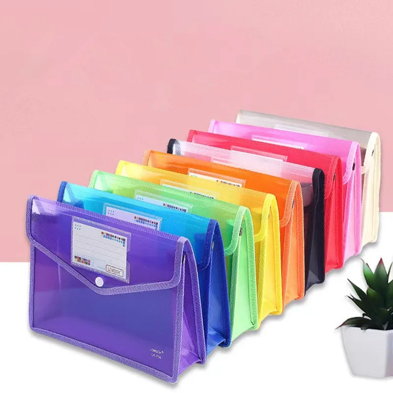 

File Folder Stationery Storage Folder Waterproof Organizer Folders Pvc Bag Portfolio Paper Storage Office