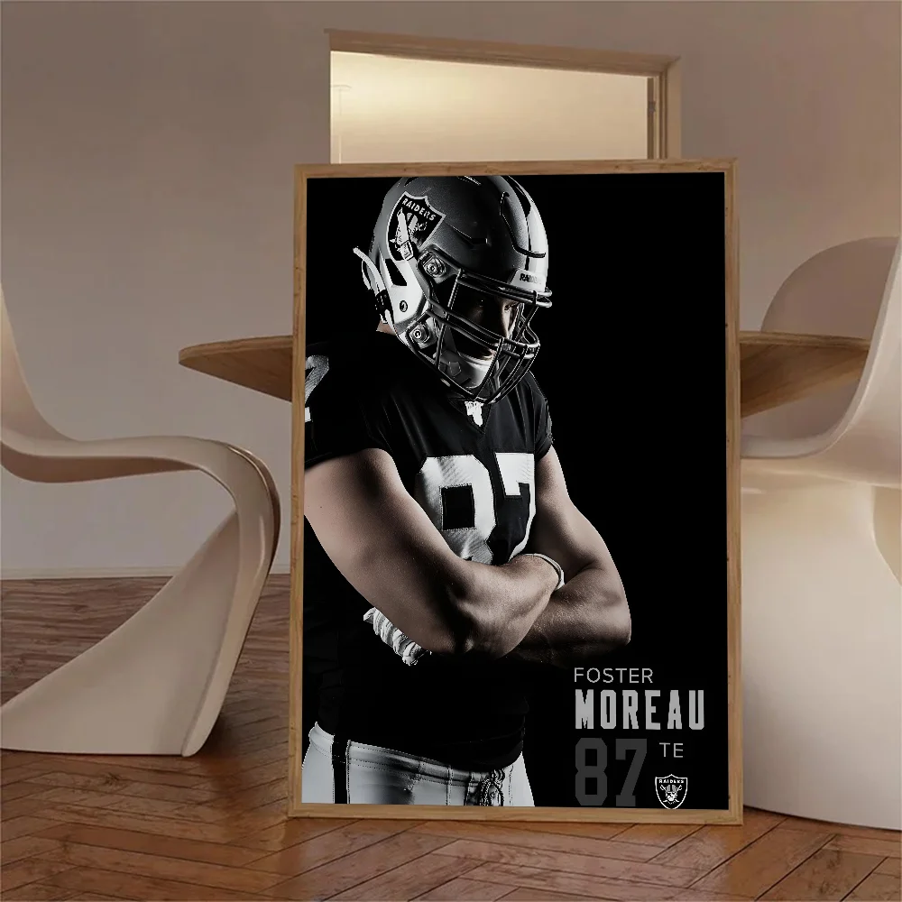 Регби L-Las Vegas Raiders плакат с бумажным принтом для дома гостиной спальни входа бара