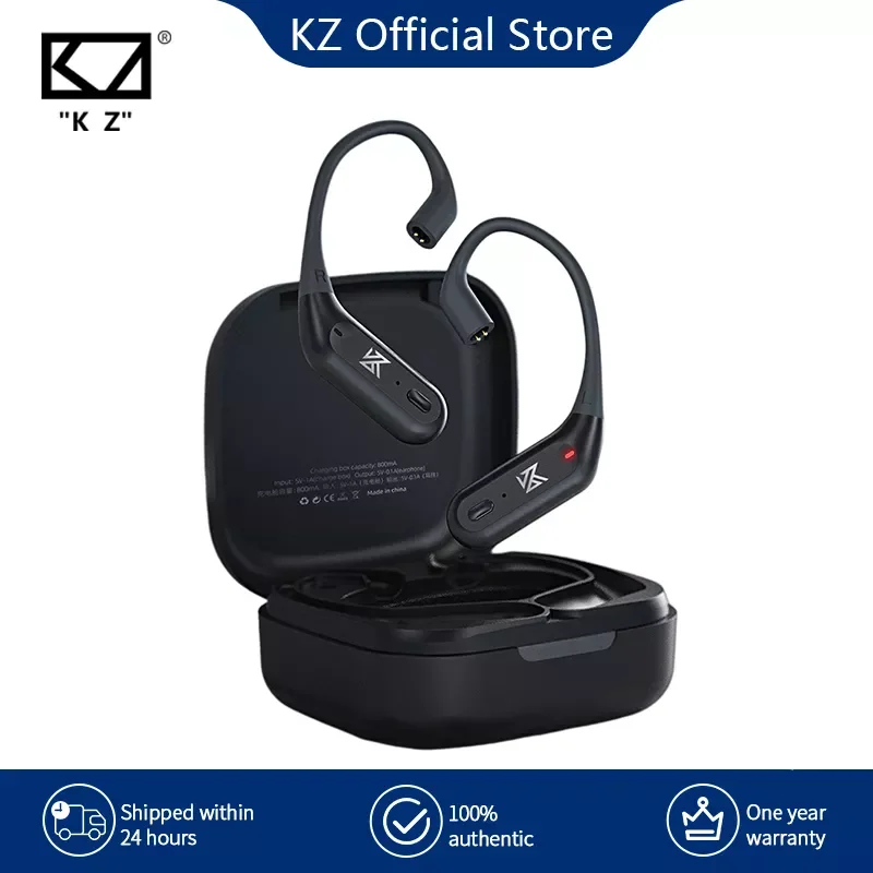 

KZ AZ09 Pro Upgrade Wireless Headphones Bluetooth-compatible 5.2 Cable Wireless Ear Hook B/C PIN Connector With Charging Case