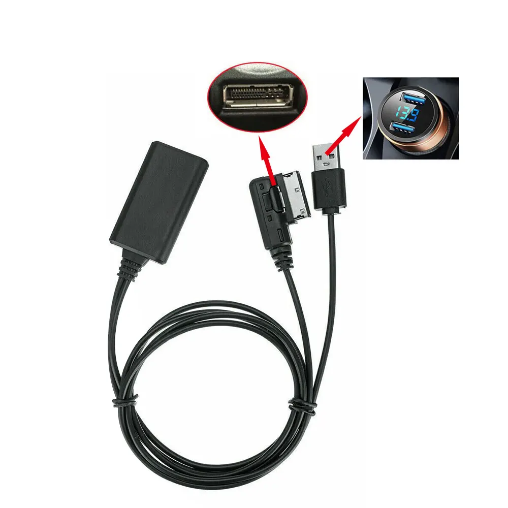 AMI MMI MDI Wireless Adapter Auto Bluetooth Music Interface AUX Audio Cable for Audi Q5 A5 A7 R7 S5 Q7 A6L A8L A4LAM 2008-2012