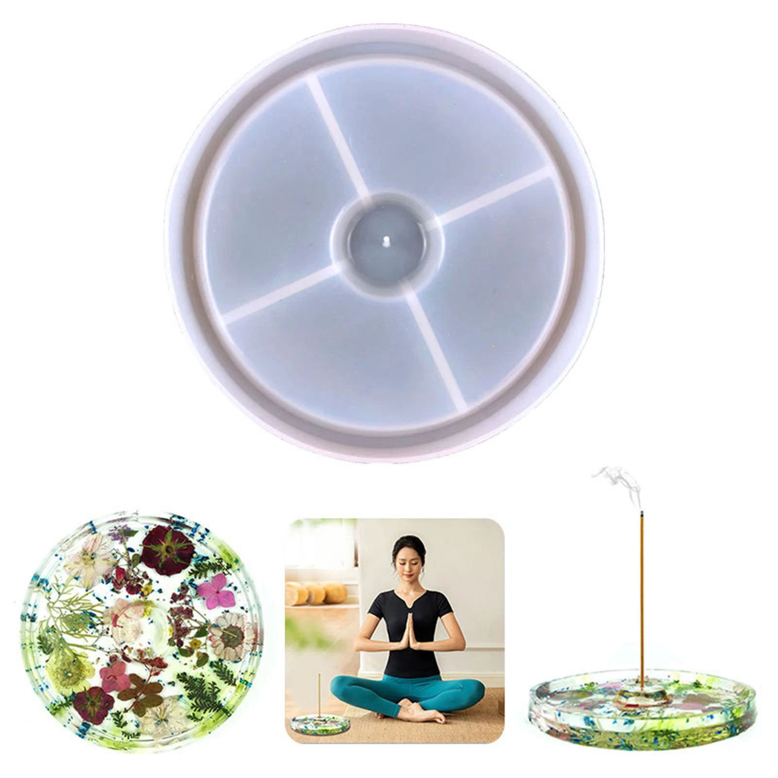 

Incense Holder Mold Deep Epoxy Resin Molds For Office Home Decoration Incense Holder Resin Epoxy Casting Mould Crystal Epoxy