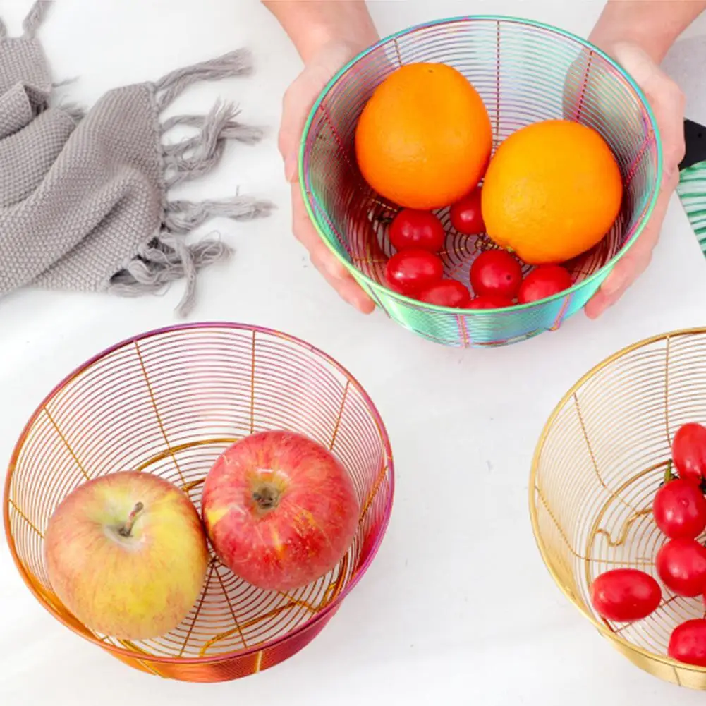 

Colanders Strainers Fruit Basket Lustrous Large Capacity Stainless Steel Non-stick Fruit Vegetable Colander Household Supplies