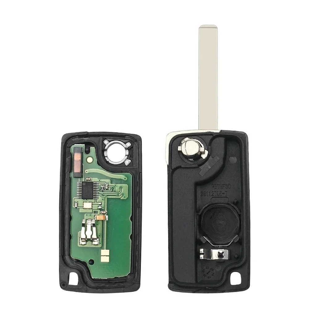 

KEYYOU спросить HU83 лезвие CE0536 433 МГц плате для PEUGEOT 207 208 307 308 408 партнер система входа без ключа автомобиля дистанционного флипа ключа