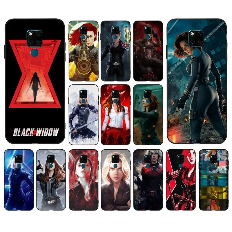 

Disney Black Widow Phone Case for Huawei Mate 20 10 9 40 30 lite pro X Nova 2 3i 7se