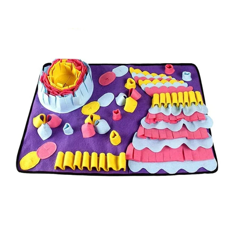 

Snuffle Mat for Dogs Sniffing Pad Interactive Puzzle Toy Slow Feeder Treats Mats