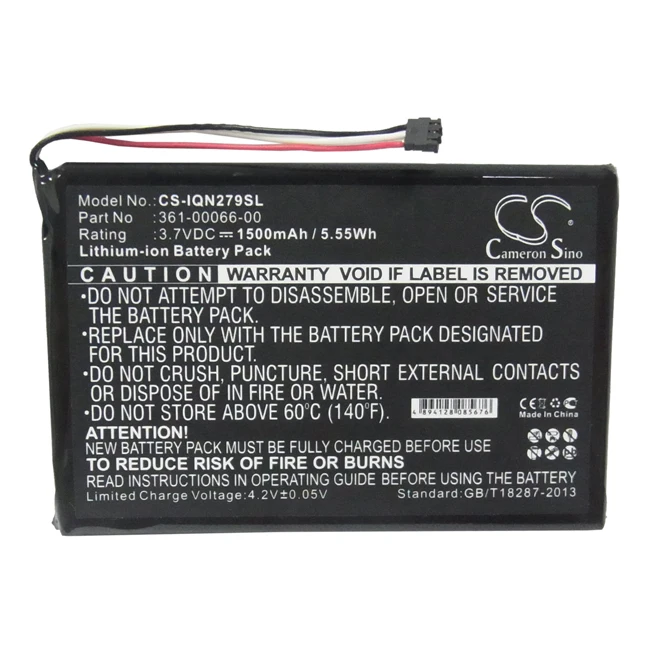 

Аккумулятор Cameron Sino 1500 мАч для Garmin Nuvi 2757LM Nuvi 2797LMT дезл 760LMT-D NuviCam LMTHD Nuvi 2689LMT 6-дюймовый 361-00066-00