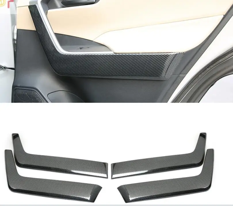 Аксессуары для салона автомобиля правой рукой из углеродного волокна Toyota RAV4 2019