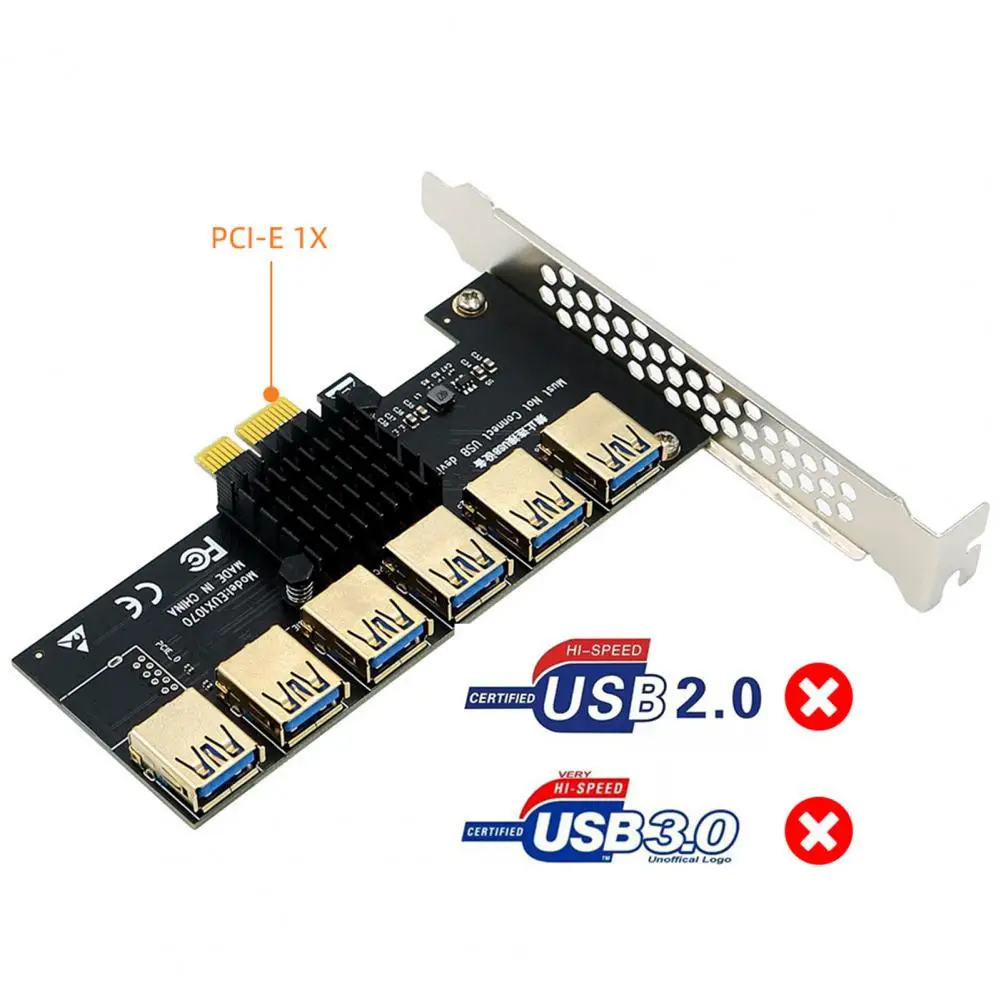 

Усилитель PCI Express PCIE с 1 на 4/3,0 портов, USB Концентратор 1X 4X 8X 16X, увеличитель для майнинга видеокарт