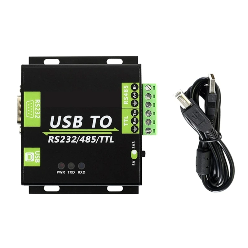 

Промышленный изолированный преобразователь с USB на RS232/485/TTL, стабильное изолированное напряжение