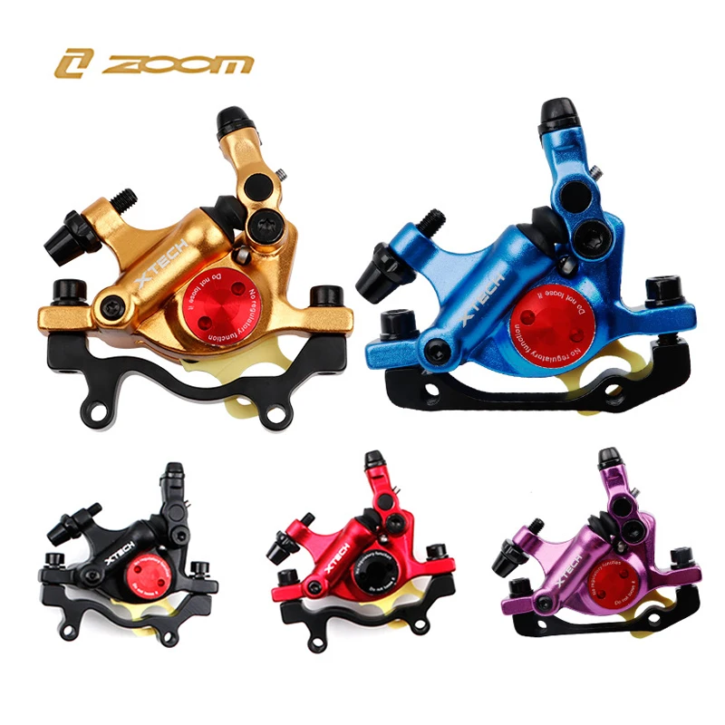 

ZOOM HB100 XTECH MTB Hydraulic Disc Brake Calipers Front Rear G3 Rotors 120/140/160/180MM MT200 M315 for Scooter Mountain Bike