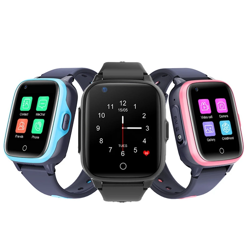 

4G Kids Smart Watch GPS Tracker Children Clock Waterproof Video Call Remote Listening Positioning Kids Watches