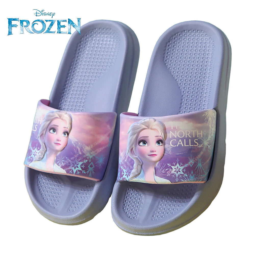 

Frozen Princess Elsa Summer Slippers 2022 Soft Sole Home Bathroom Slippers Girls Sandals Shoes Eva Non-slip Breathable