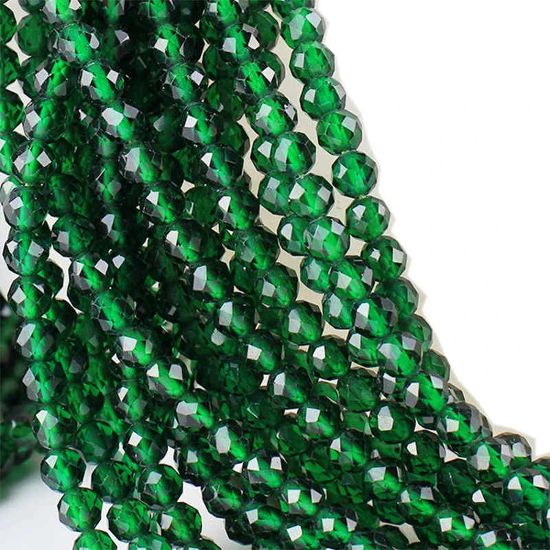 

AAA Faceted Cubic Zirconia Rhinestone Beads Multicolor Zircon Round Loose Beads For Jewelry Making DIY Bracelet Necklace 2 3 4mm