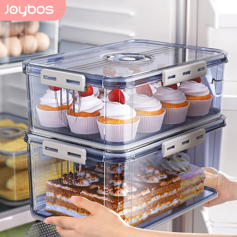 

2023 г., контейнер JOYBOS для хранения фруктов и овощей в холодильнике, специальный герметичный контейнер для сохранения свежести продуктов, кух...