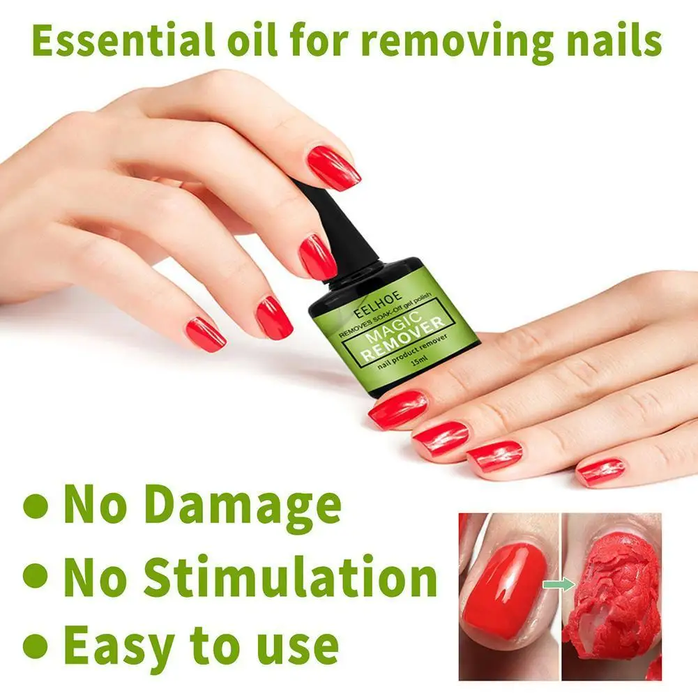

Magic Burst Nail Gel Remover Semi Permanent Varnish Polish Nail UV Gel Remover Soak Off Primer Degreaser Manicure Tool New 2022