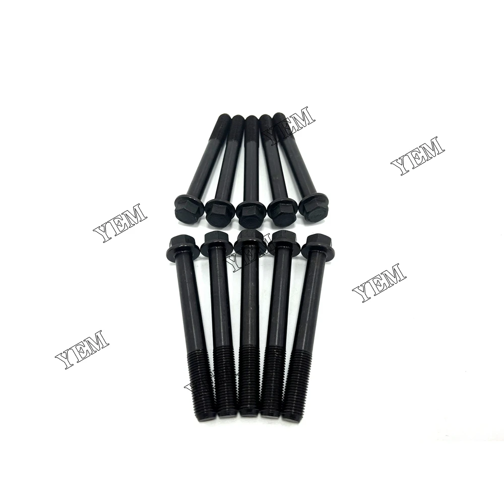 

New 10x Head Bolt Set 119515-01200 For Yanmar 2TNV70 (fit one engine)