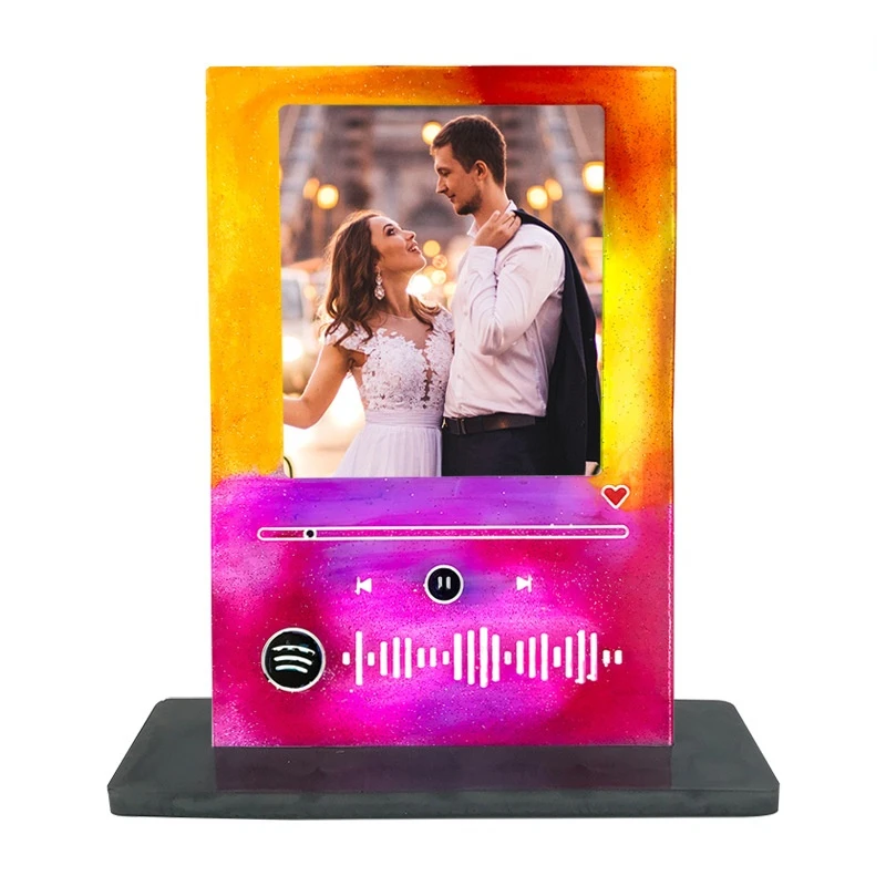 

Music Brand Photo Frame Epoxy resin Mould Home Decoration Epoxy Mould Photo Frame Song Brand Valentine's Day