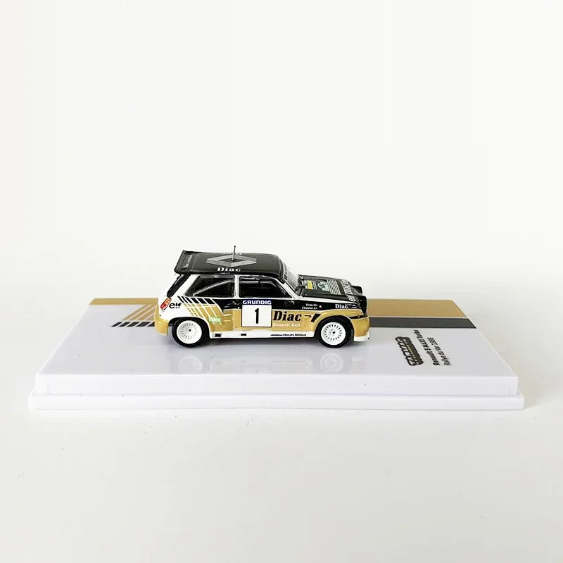 Модель автомобиля Tarmac Works 1:64 Renault 5 MAXI Turbo Rallye du Var 1986 автомобиль из сплава