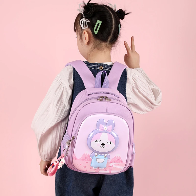 Cartoon Children Hard Shell Small School Bags In Kindergarten New Girl Boy Animal Rabbit Panda Cute Backpacks Baby Snack Mochila