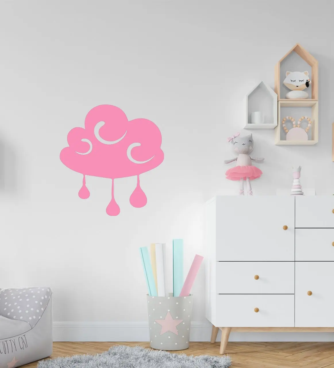 

BK Gift Cloud Design Kids Room Wall Sticker-2