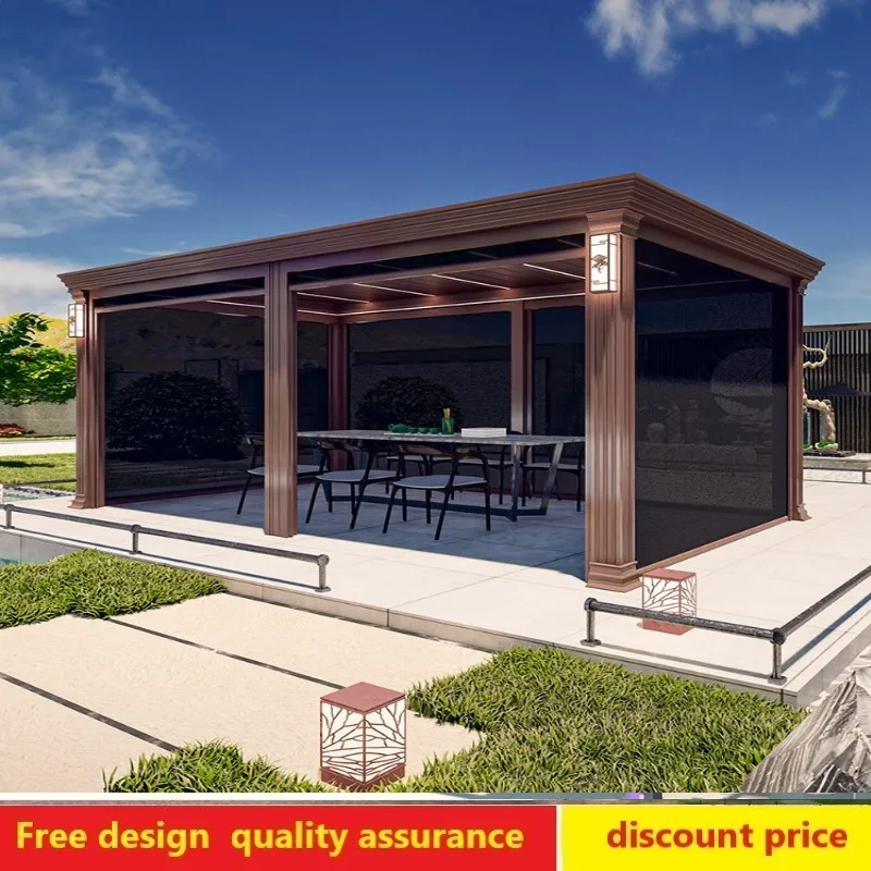 

Индивидуальная наружная беседка, двор из алюминиевого сплава, планшетофон для сада, китайской виллы, солнечной комнаты