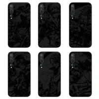 anime one piece black and white phone case for xiaomi mi note 10 lite mi 9t pro xiaomi 10 cc9 9se