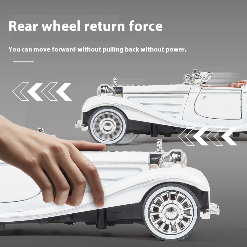 Коллекционная литая под давлением модель автомобиля Benz 500K 1:32