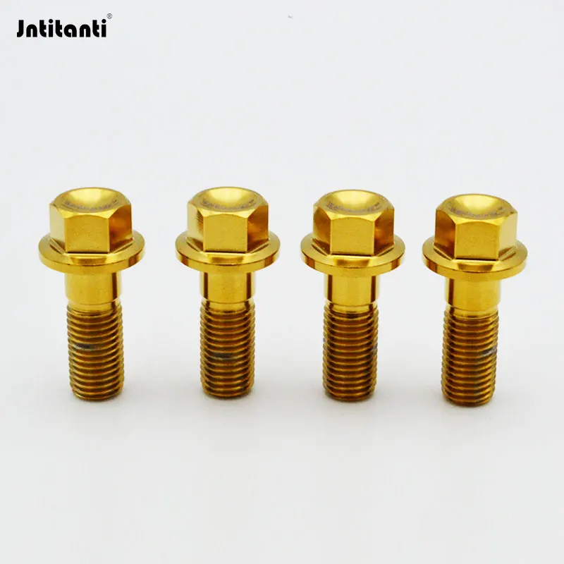 Jntitanti GR5 Винты с фланцевым болтом из титанового сплава M10 X 1 25x15 20 25 30 35 40 45 50 мм для