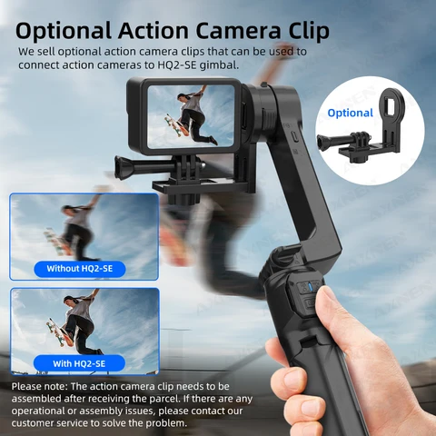 AXNEN HQ2 SERIES стабилизатор мобильного телефона ручной стабилизатор для смартфона Gopro экшн-камера удлинитель палка для селфи штатив