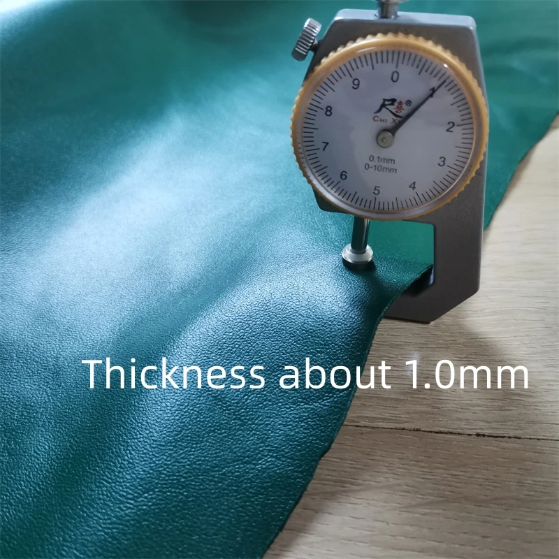 1 мм зеленая овчина. Кожа первого слоя. Ткань из натуральной кожи. Сделай Сам на