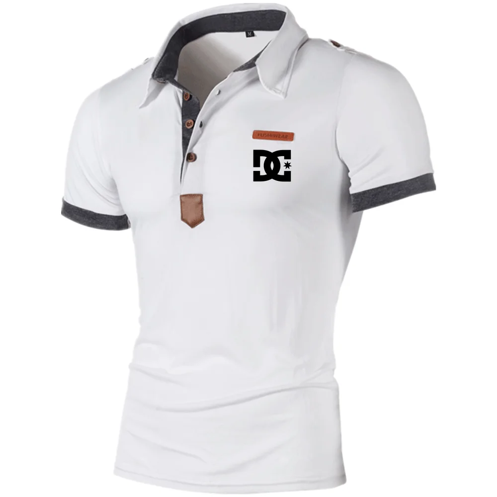 2022 New Summer Men's Polo Shirts Men's Hot Sale Business Casual Shirts Sports Short Sleeves Street Fashion Men's Tops