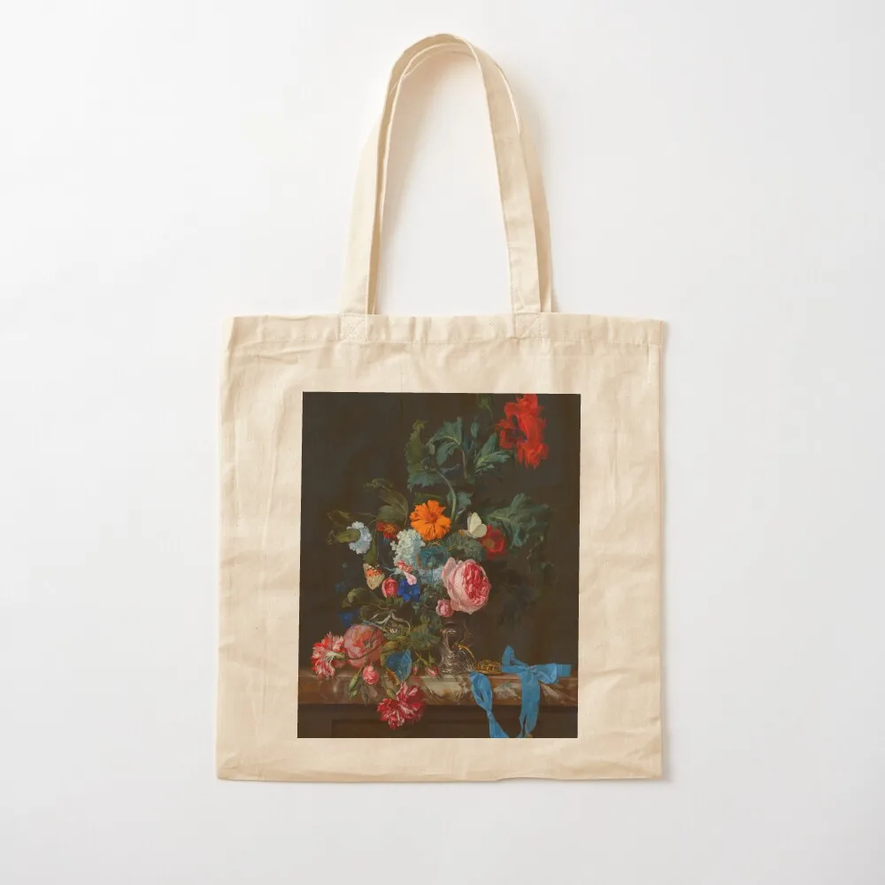 Willem van Aelst Flower Still Life с часами Tote Bag pour femme сумка-тоут холст женская сумка для покупок