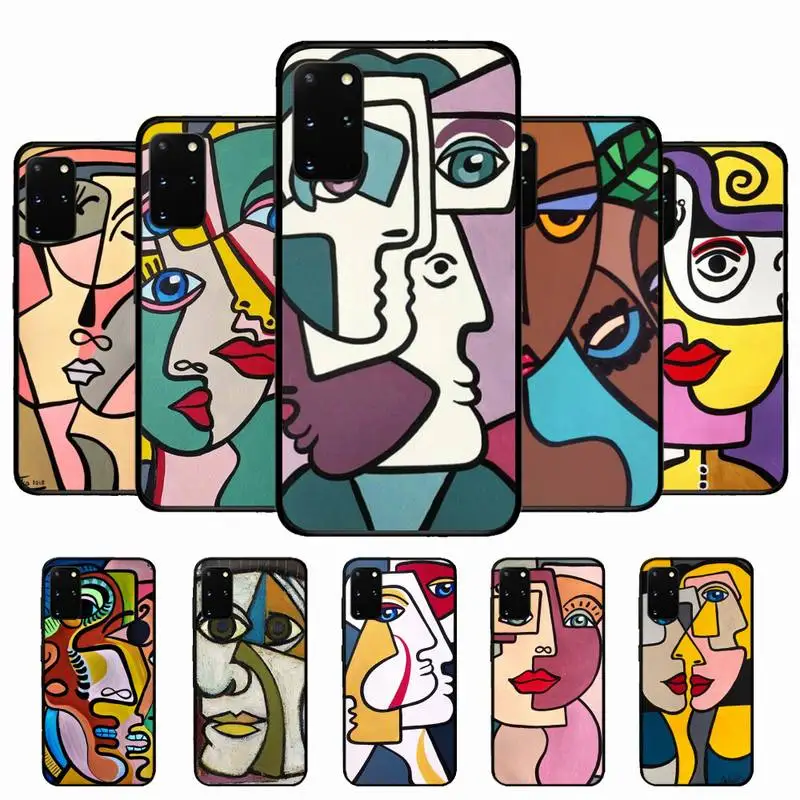 

Picasso Abstract Art Painting Phone Case for Samsung S10 21 20 9 8 plus lite S20 UlTRA 7edge