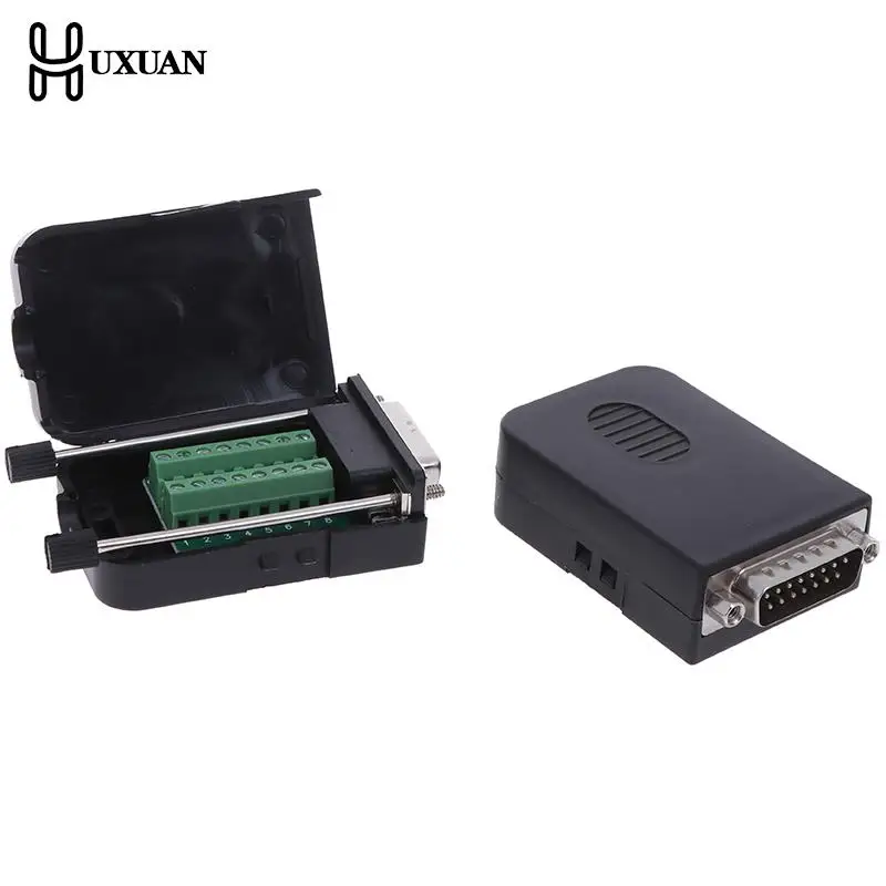 

DB15 D-SUB 2 Row 15 Pin Plug Breakout Terminals Board Connector