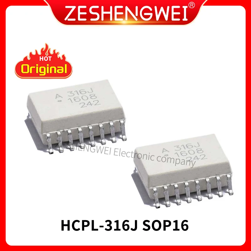

5pcs/lot NEW A316J HCPL-316J HCPL316J 316J SOP-16 In Stock