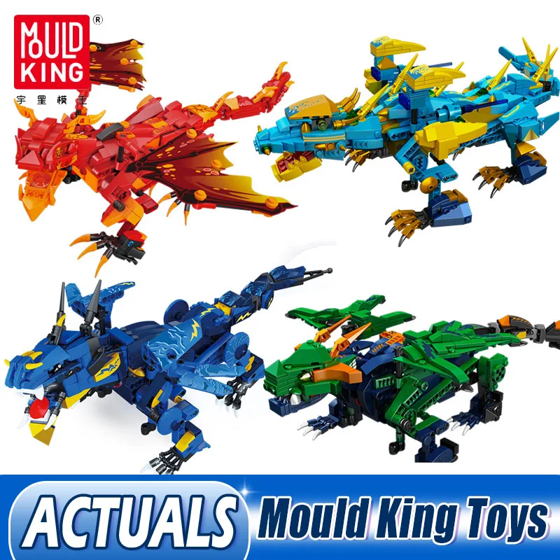 

Форма король 13148 MOC технический пульт дистанционного управления модель дракона строительные блоки APP RC креативная игрушка дракон для детей ...