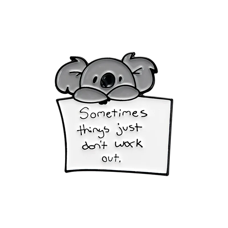 

Cute Koalasave My Home Fashionable Creative Cartoon Brooch Lovely Enamel Badge Clothing Accessories