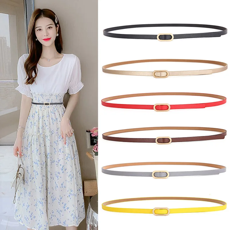 

Fashion Slim Belt For Women Cute Candy Color Wasitband Casual Female Outfits Accessories Waist Straps 2022 Summer New