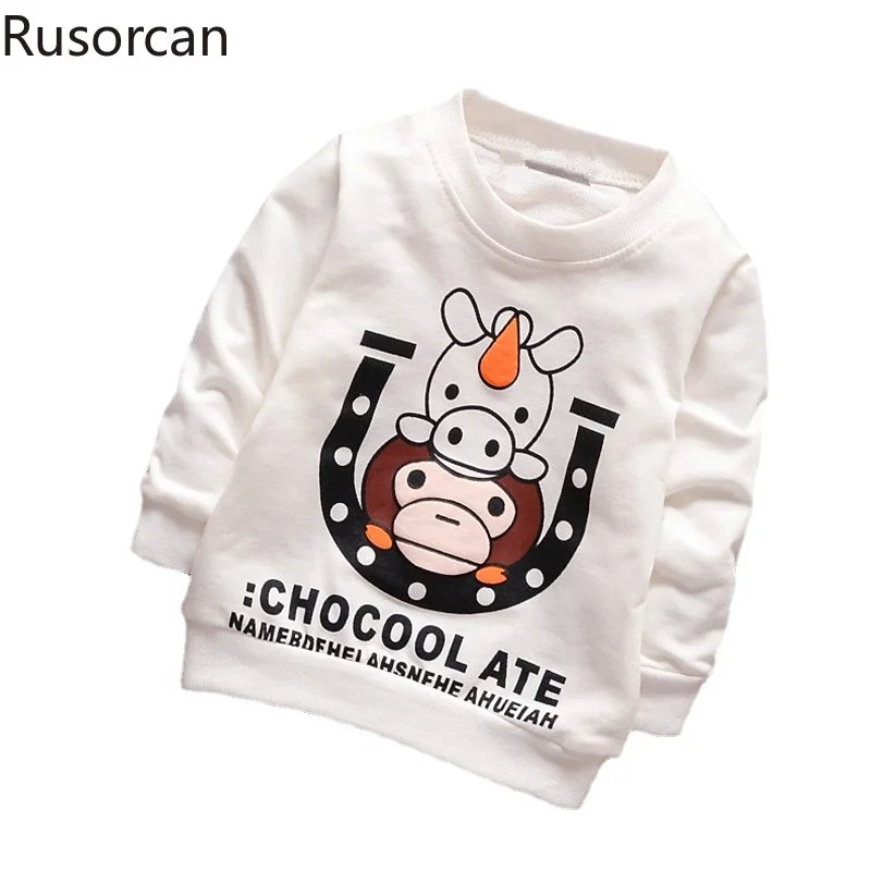 

2023 Children clothes 2-5 years male baby bottoming clothing spring cotton baby boy long-sleeved sweater primer shirt