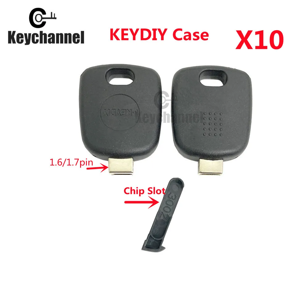 

Keyychannel 10 шт./лот оригинальный KD транспондер ключ чехол для автомобильного ключа запасной чип ключ KD VVDI лезвие головка со слотом для чипа и 10 контактов бесплатно